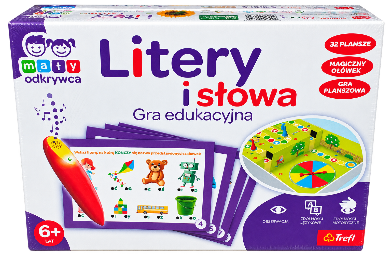Mały Odkrywca – Litery i słowa, gra edukacyjna Trefl